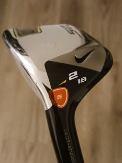 Golf Club Left-Handed NIKE Sasquatch Machspeed 18° 2 Hybrid Stiff-Flex Standard Grip NEW
