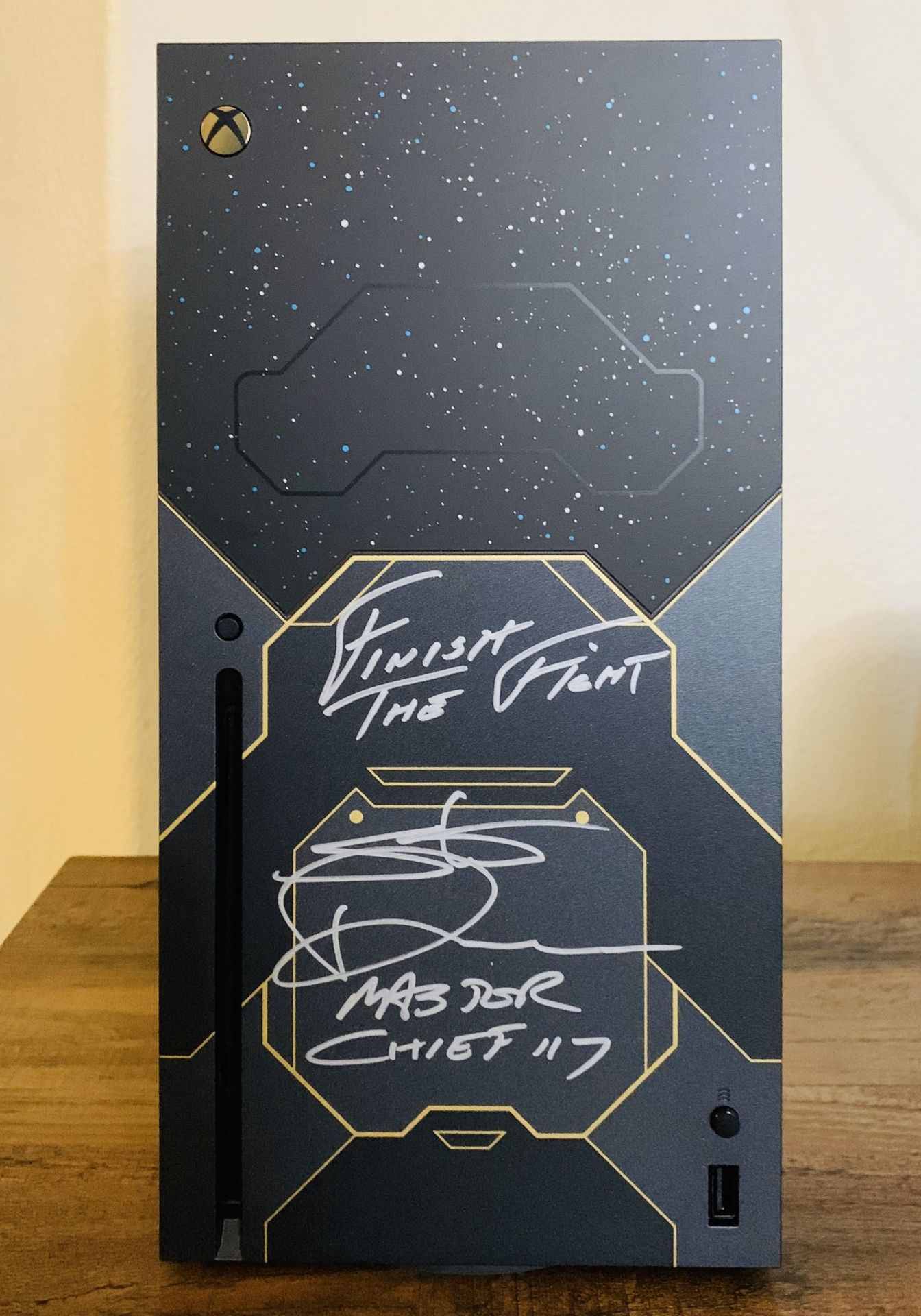 Steve Downes Signed Xbox series X Halo Infinite Limited Edition Console
