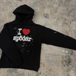 I love sp5der black hoodie   Size : Large 
