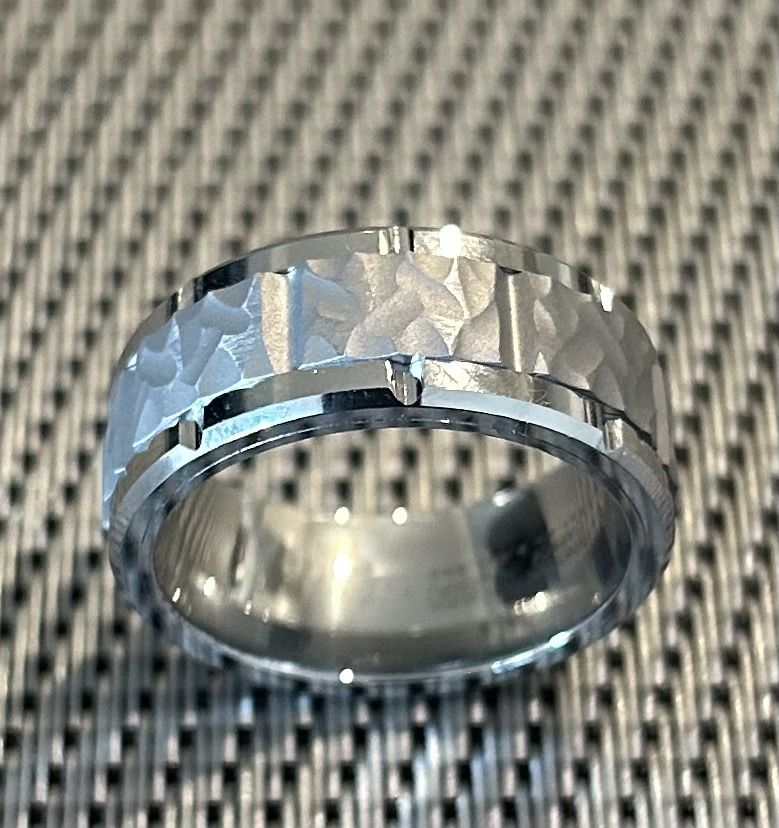 Wedding Band - Now + Forever 9mm - Tungsten Carbide, Size 9