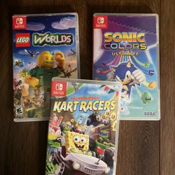 Sonic, Kart Racers & Lego Switch Games 