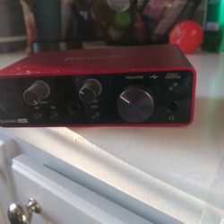 Focusrite Scarlett Solo (3rd Generation) USB audio interface.