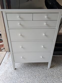 (Pending) 6 Drawer Tall Dresser (White) IKEA Gullaberg with lock function