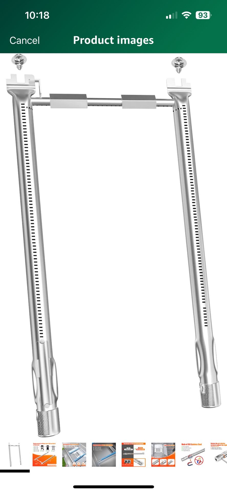 69785 Grill Burner for Weber Spirit I & II & GS4 Spirit II 200 Series, Spirit E-210, E-220, Spirit S-210, S-220 Gas Grills