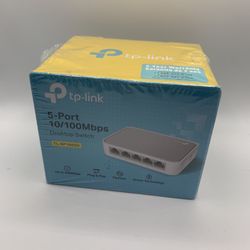NEW SEALED TP-Link TL-SF1005D 5-Port 10/100Mbps Fast Ethernet Desktop Switch f