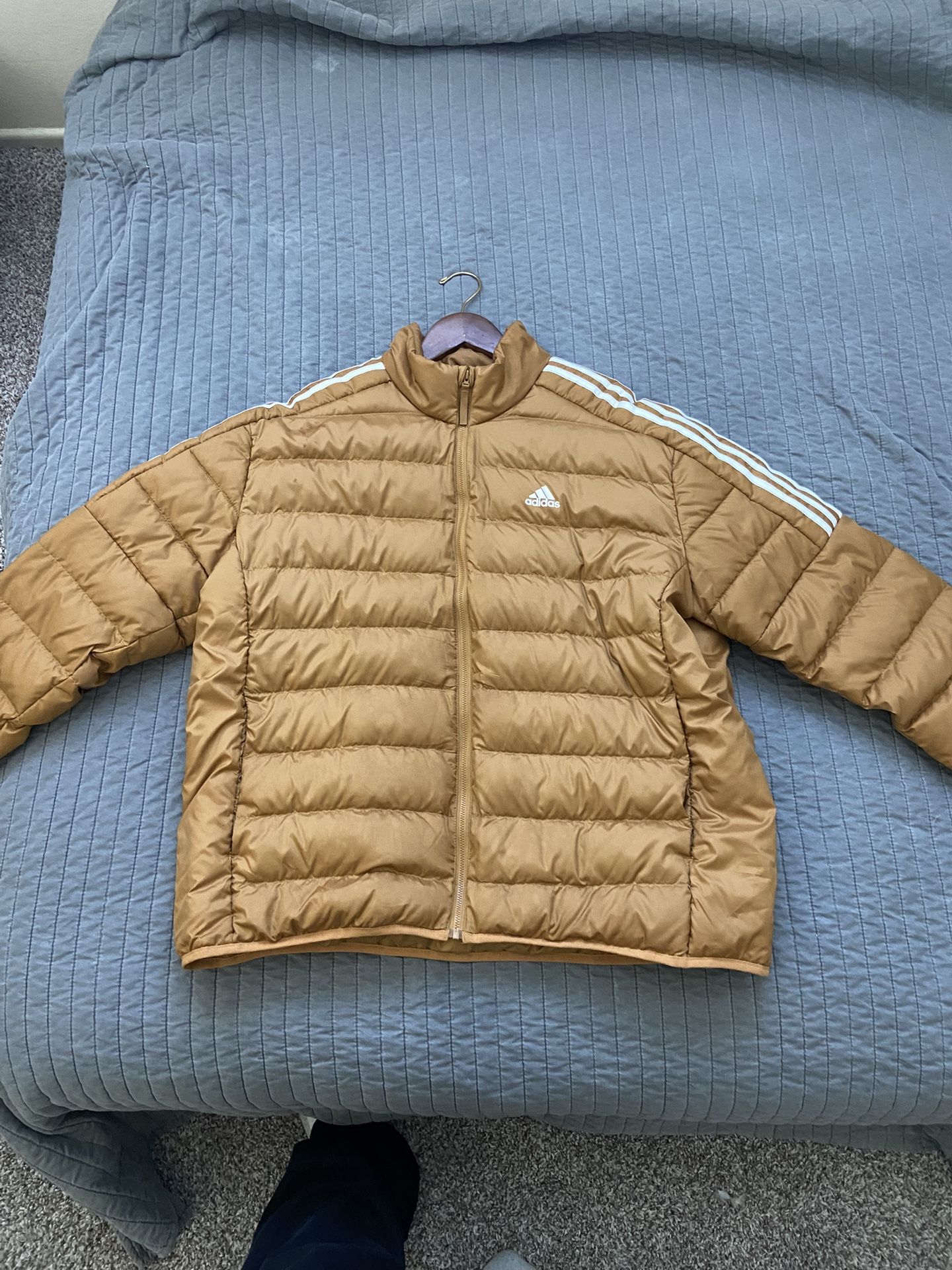Gold Adidas Puffer Jacket 