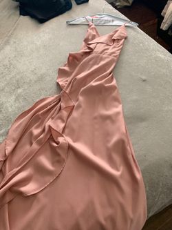 Beautiful Pink Gown High Slit