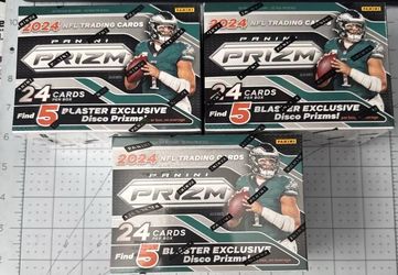 2024 Prizm Football NFL Trading Cards BLASTER Box! Disco Prizm