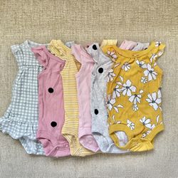 Carter’s Preemie Onesies Set Of 6 For $6
