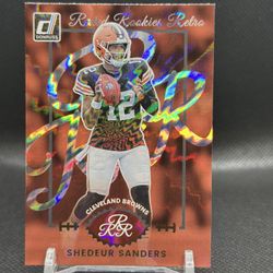 💥2025 Donruss Rated Rookies Retro Shedeur Sanders (RC) #11 Cleveland Browns