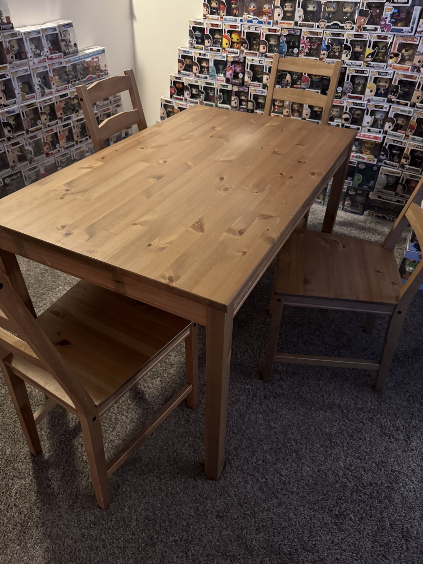 IKEA Wooden Table And Chairs Set