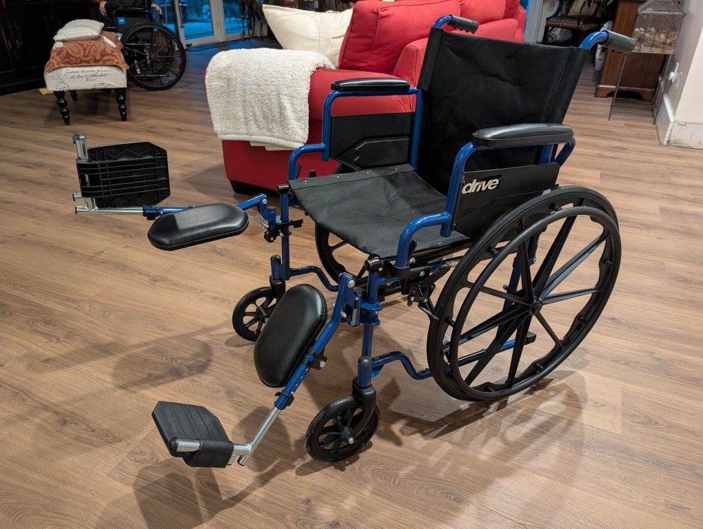 Drive 20-in Blue Streak Wheelchair