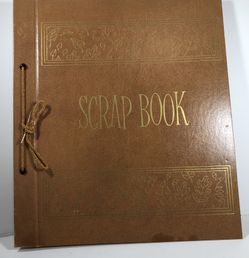 Vintage Brown and Gold Scrapbook
