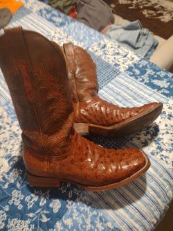 Vaccarri ostrich boot 10ee