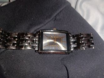 Watch Gold Silver With Quartz Diamonds