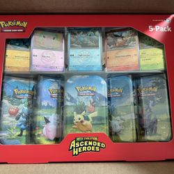 Ascended Heroes 5 Pack Tins