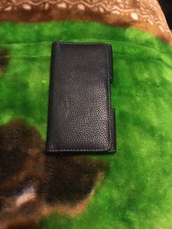 Leather iPhone case