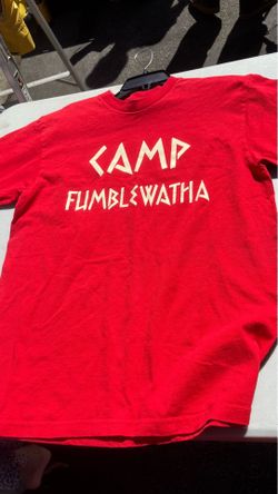 Pro Club red tshirt size L CAMP FUMBLEWATHA