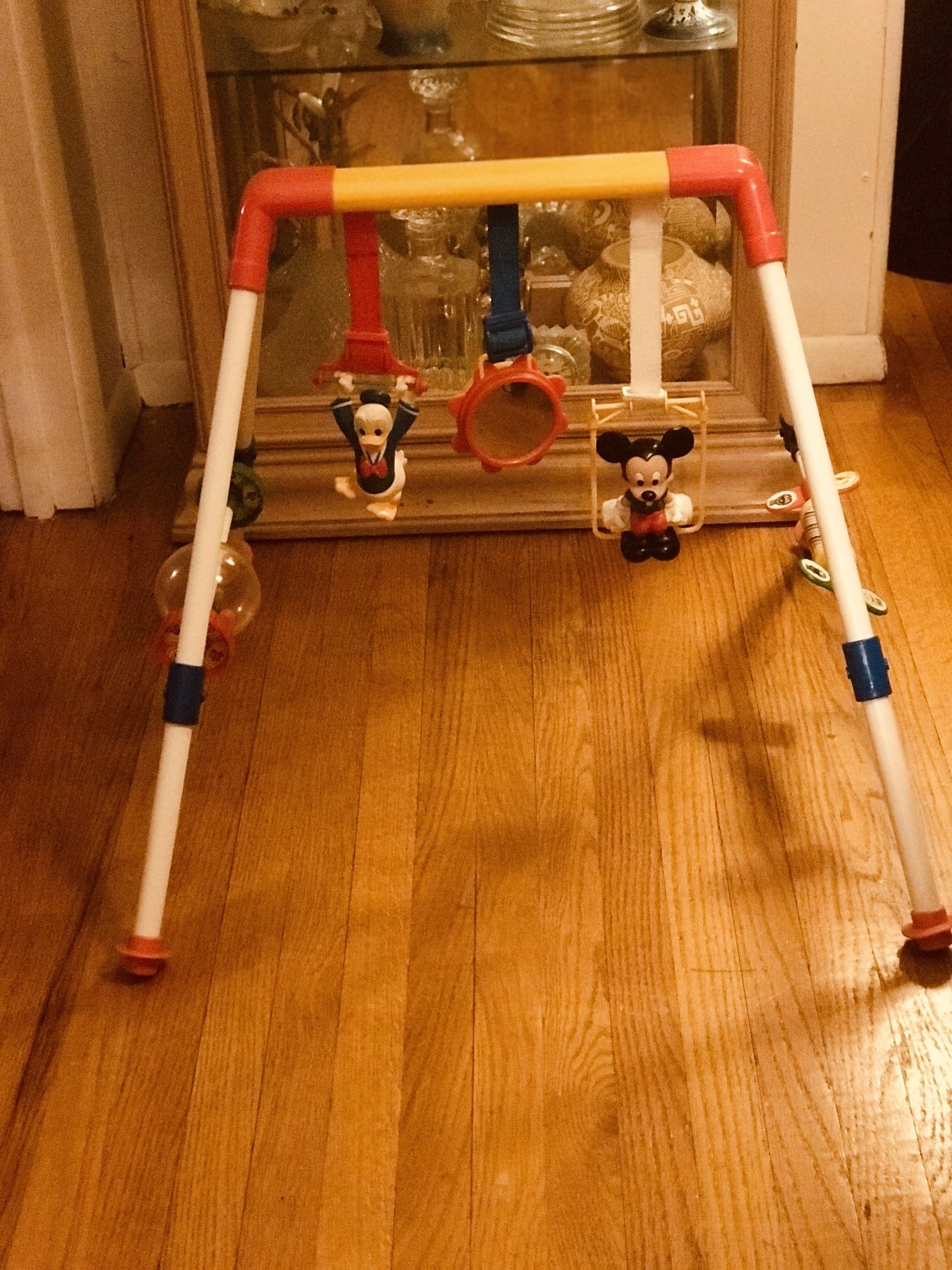 Vintage Illco Jim Henson Mickey Mouse, Donald Duck and Sesame Street Baby Gym Please View Pics And Read Description 