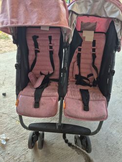 ZOE twin Double Twin Baby Stroller Pink