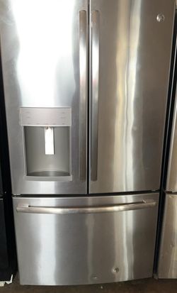 GE  3 Door Stainless Steel Refrigerator
