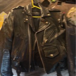 Vintage Leather Motorcycle Jacket 