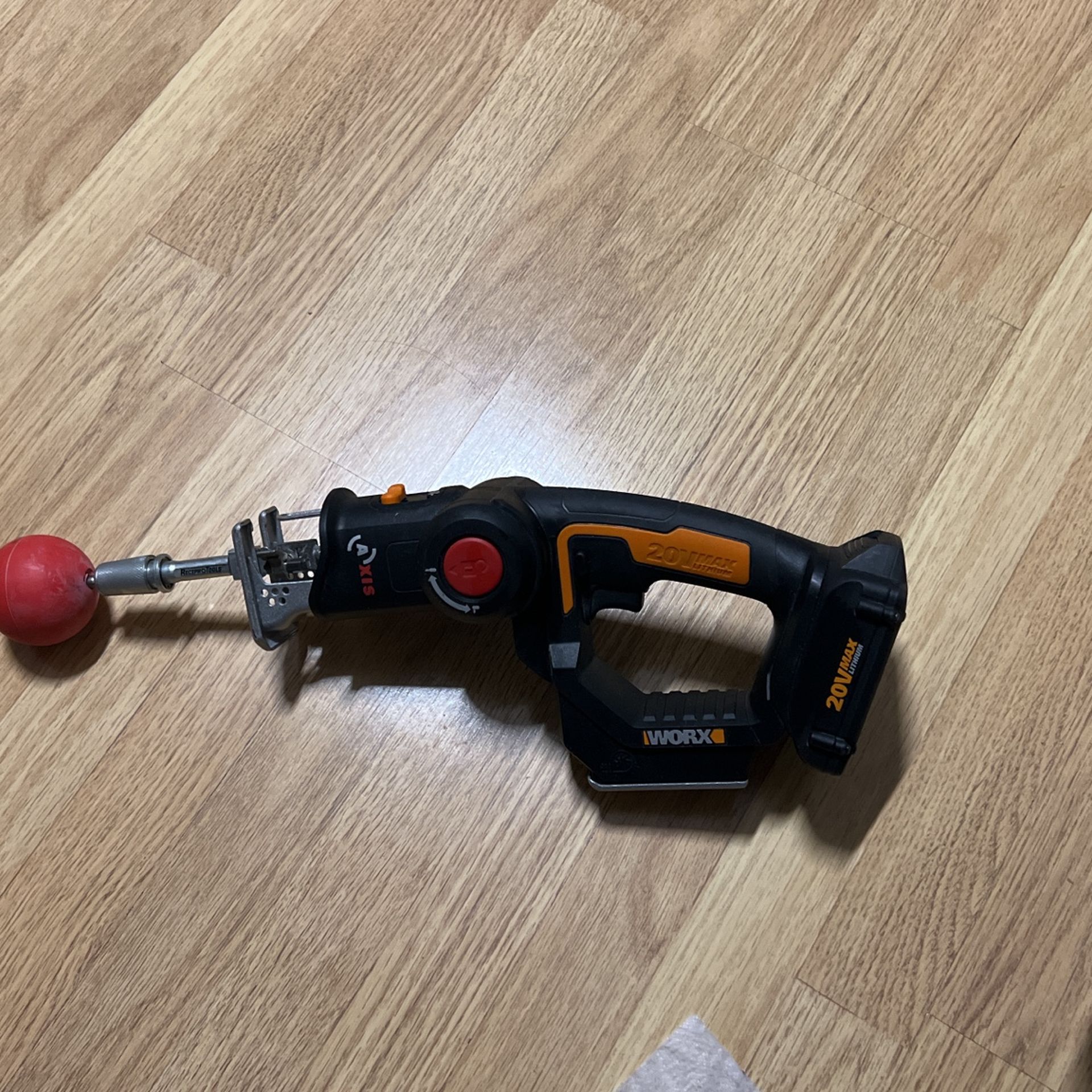 WORX WX550L 20V Power Share Axis Cordless Reciprocating & Jig Saw.