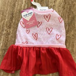 Valentine’s Day Dog Dress Size XS