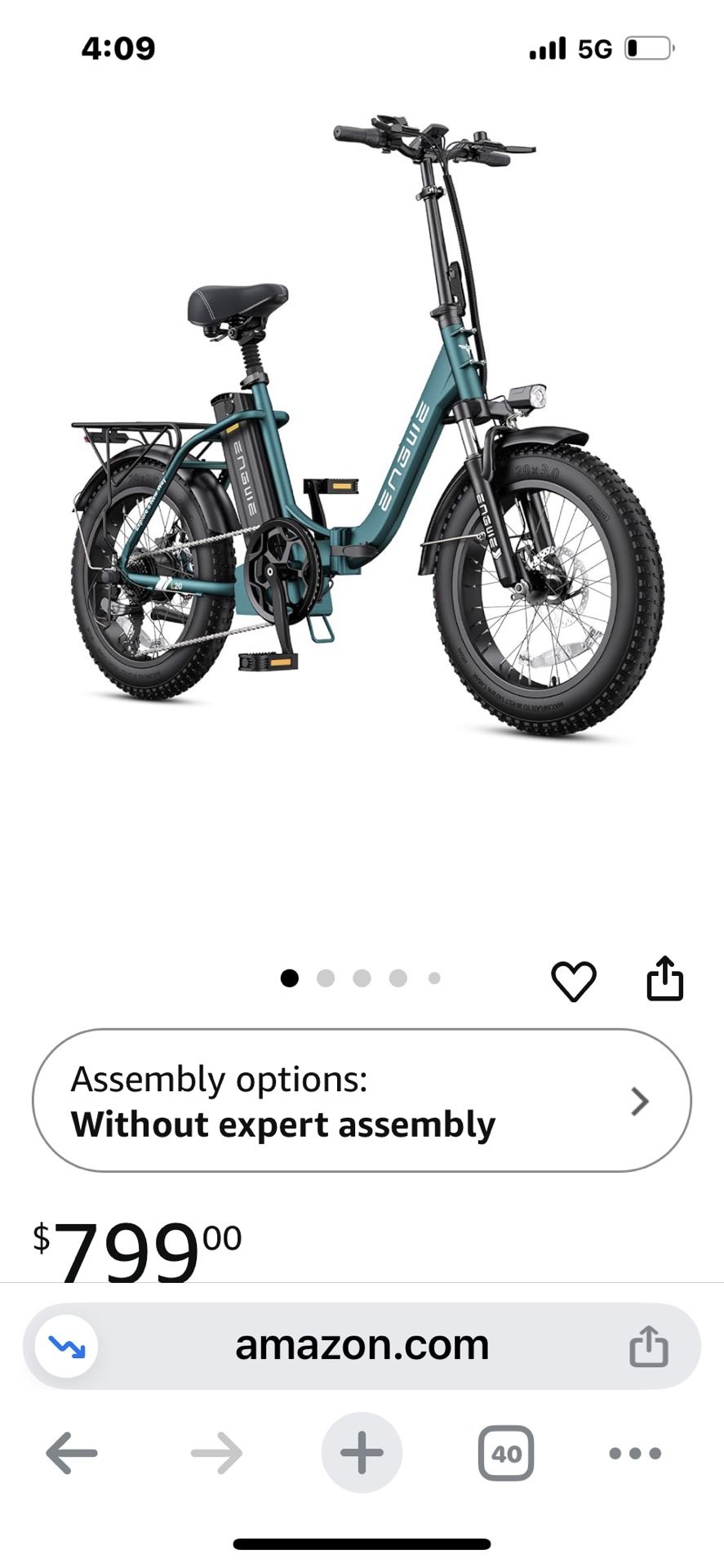 Brand New E Bike With Charger