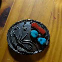 Vintage Native American Belt Buckle
