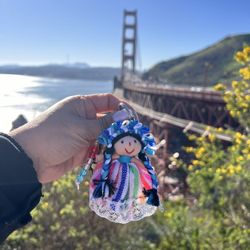 Llavero Artesanal Muñeca lele / handmade keychain