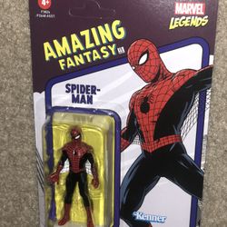 Marvel Legends Retro Spider-Man Amazing Fantasy 3.75" Action Figure w/case