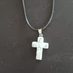 Stone Cross With Chain