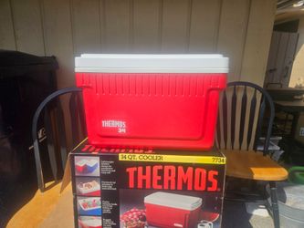 Thermos 34 Qt. Red Cooler with Box