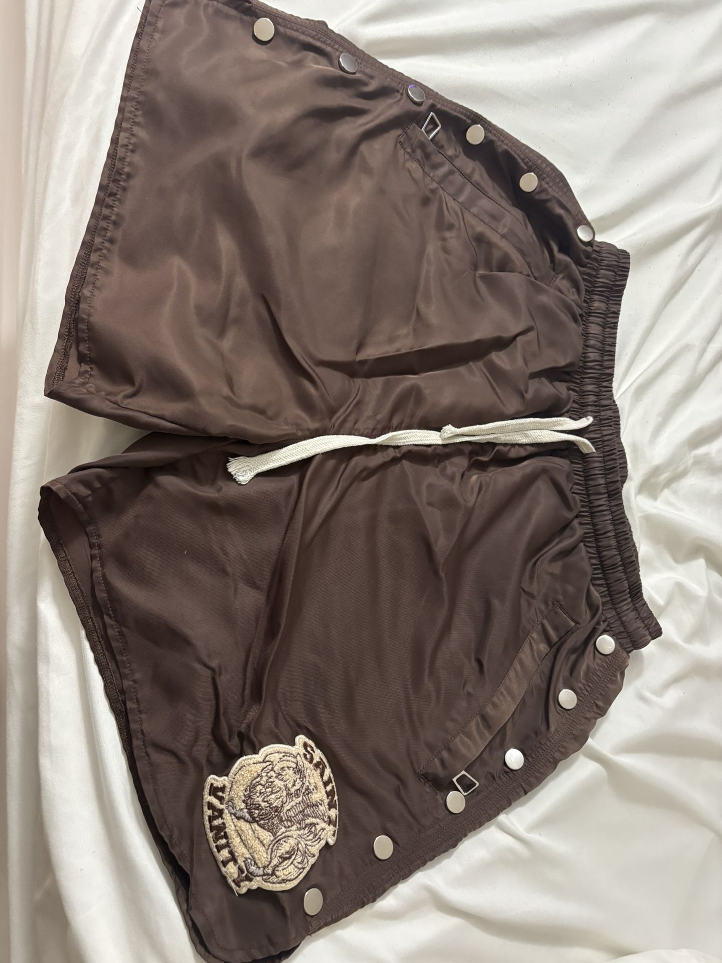 Brown Saint Vanity Nylon Shorts