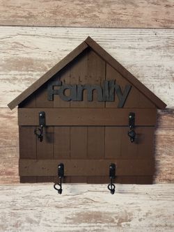 Handmade Family Key Chain Holder Stained 