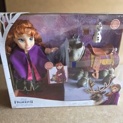 Frozen Toddler Doll New In Package With Anna Olaf Sven