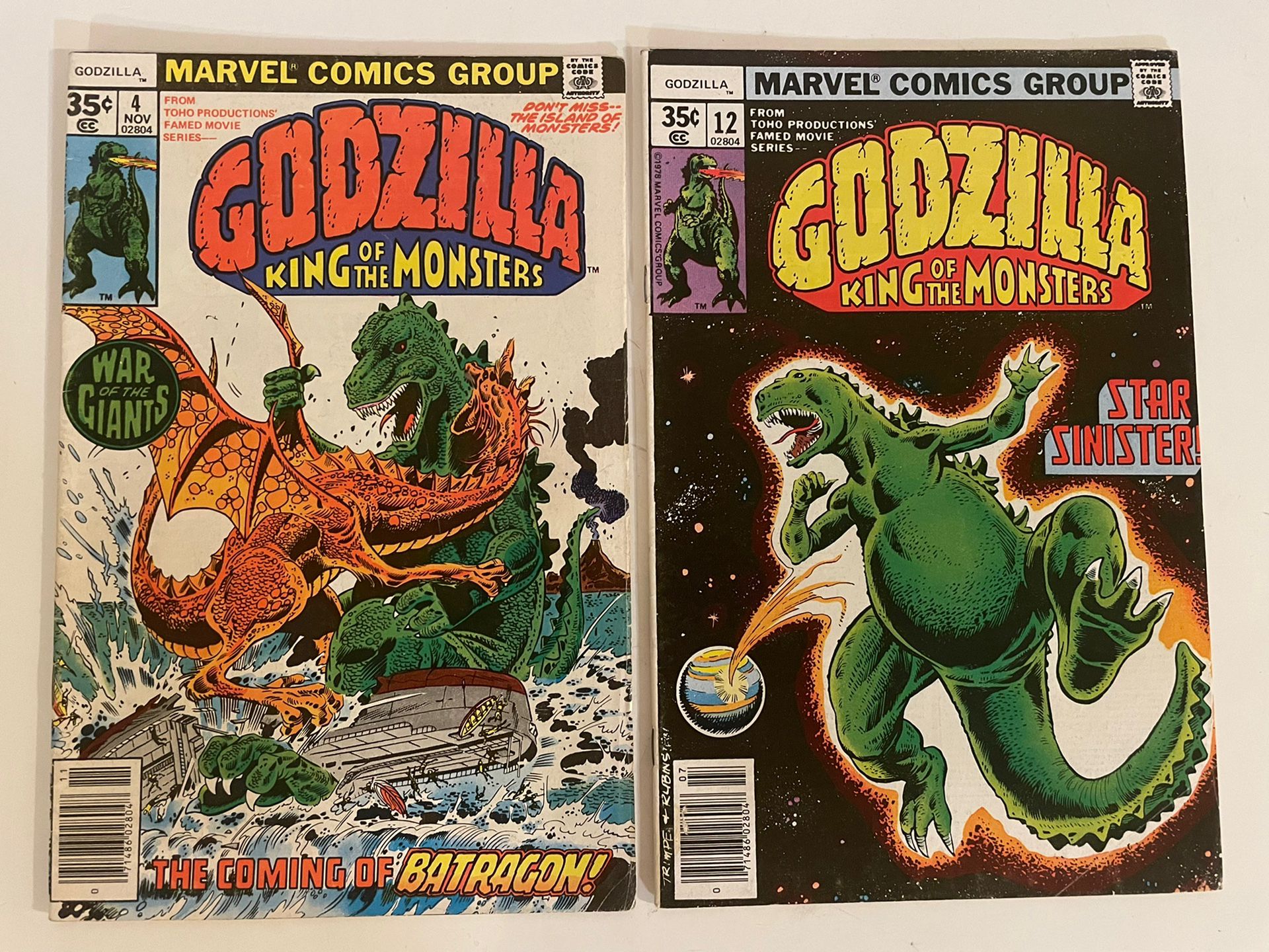 Marvel Godzilla comics
