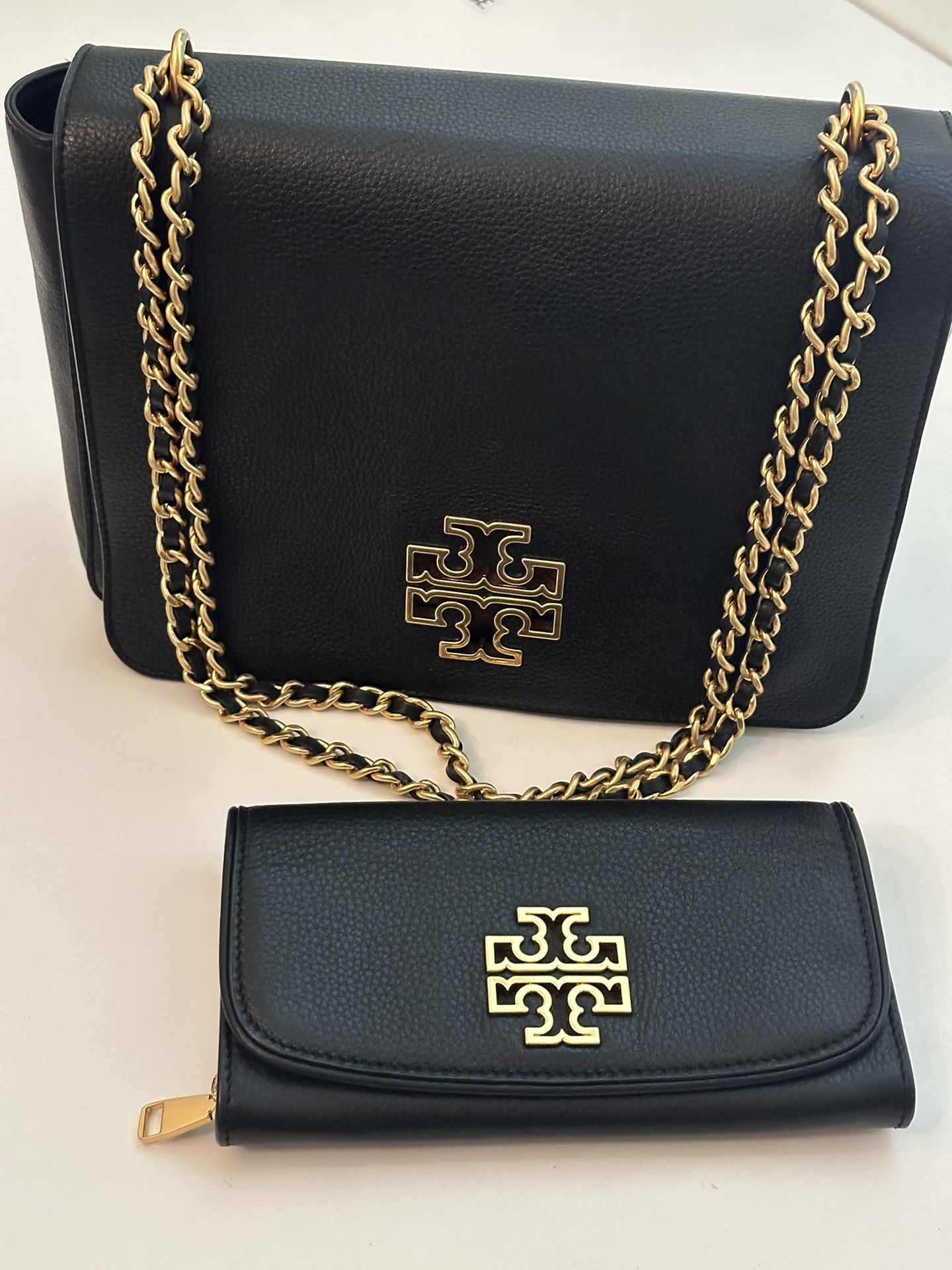 Tory Birch Leather Purse With Matching Wallet