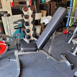 PARABODY Adjustable Weight Bench for $150 Firm (WALNUT 91789)
