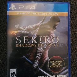 PS4 Sekiro: shadows die twice