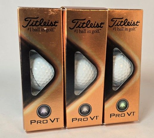New Titleist PRO-V1 Golf Balls - 3 Sleeves