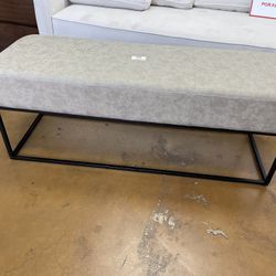 Faux Leather Bench 