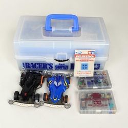 Vintage Tamiya 4WD Cars & Racer's Box