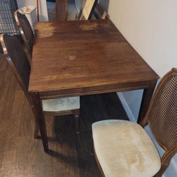 Small table and 4 chairs