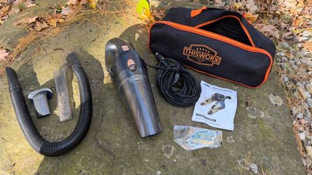 ThisWorx Car Vacuum with Accessories and Bag