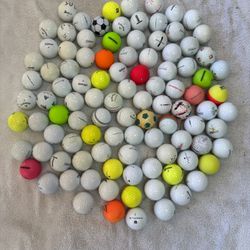 100 Golf Balls – Mixed Brands – Titleist/Callaway/TaylorMade