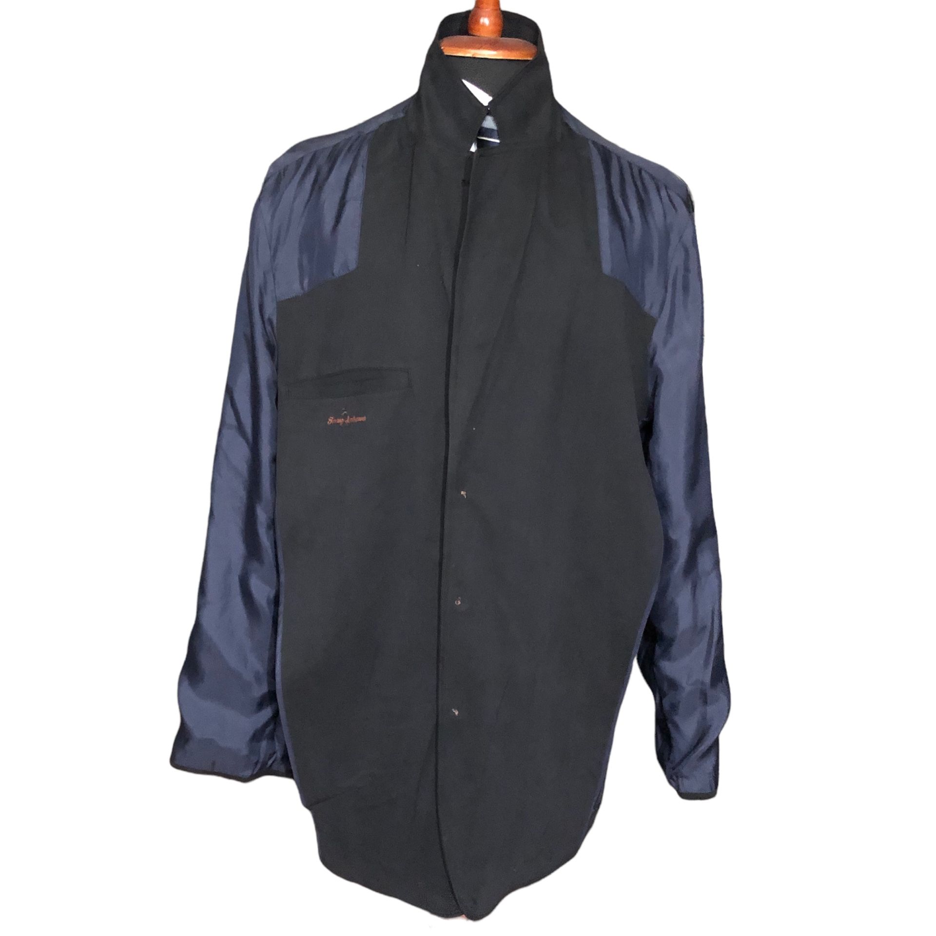 tommy bahama blazer sport coat size L silk black 3 button single vent. 