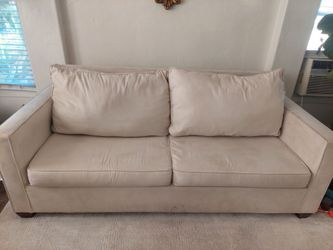 Ultra suede sofa and love seat