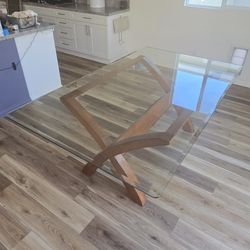 Free Wood And Glass Table